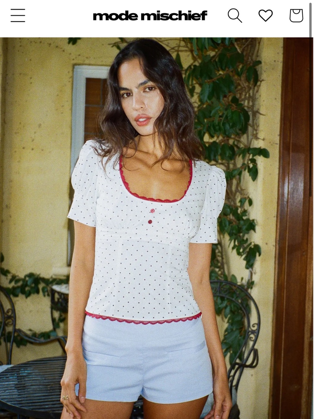 Mode Mischief Minette Scoop Blouse
